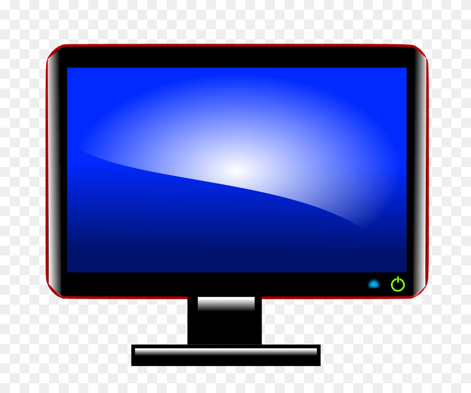 Computer Monitor Clip Art Black And White, Computer Hardware, Electronics, Hardware, Pc Free Png Download