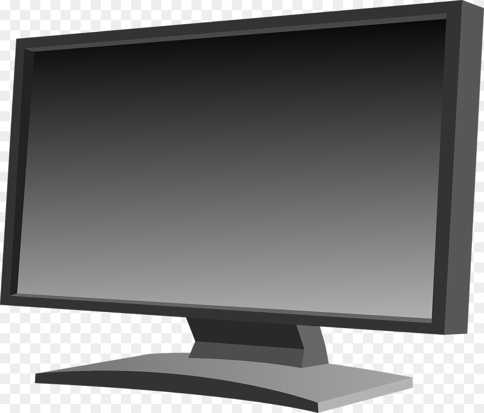 Computer Monitor Screen Blank Black Desktop Lcd Monitor Clip Art, Computer Hardware, Electronics, Hardware, Tv Png