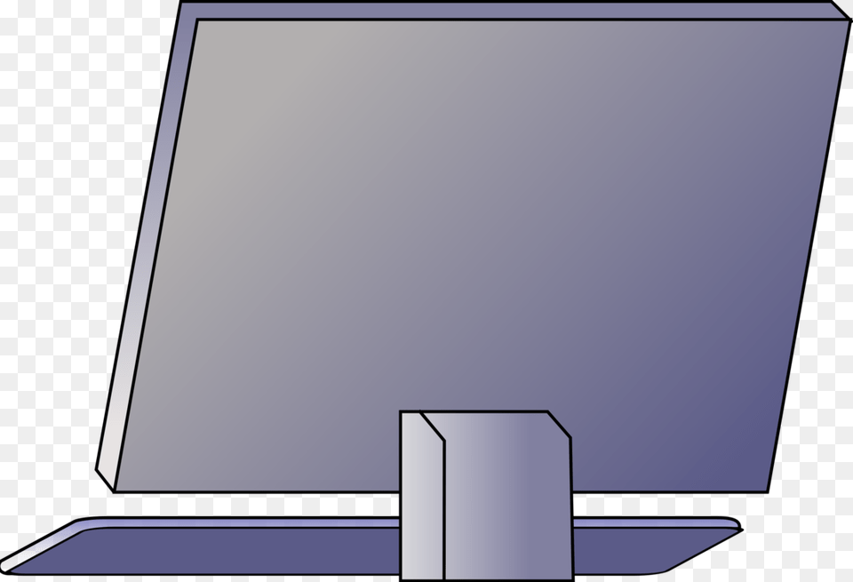 Computer Monitorangleflat Panel Display Computer Back Clipart, Computer Hardware, Electronics, Hardware, Monitor Free Png