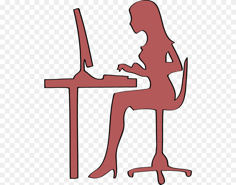 Computer Monitors Woman Download Desktop Computers, Table, Furniture, Desk, Adult Png Image