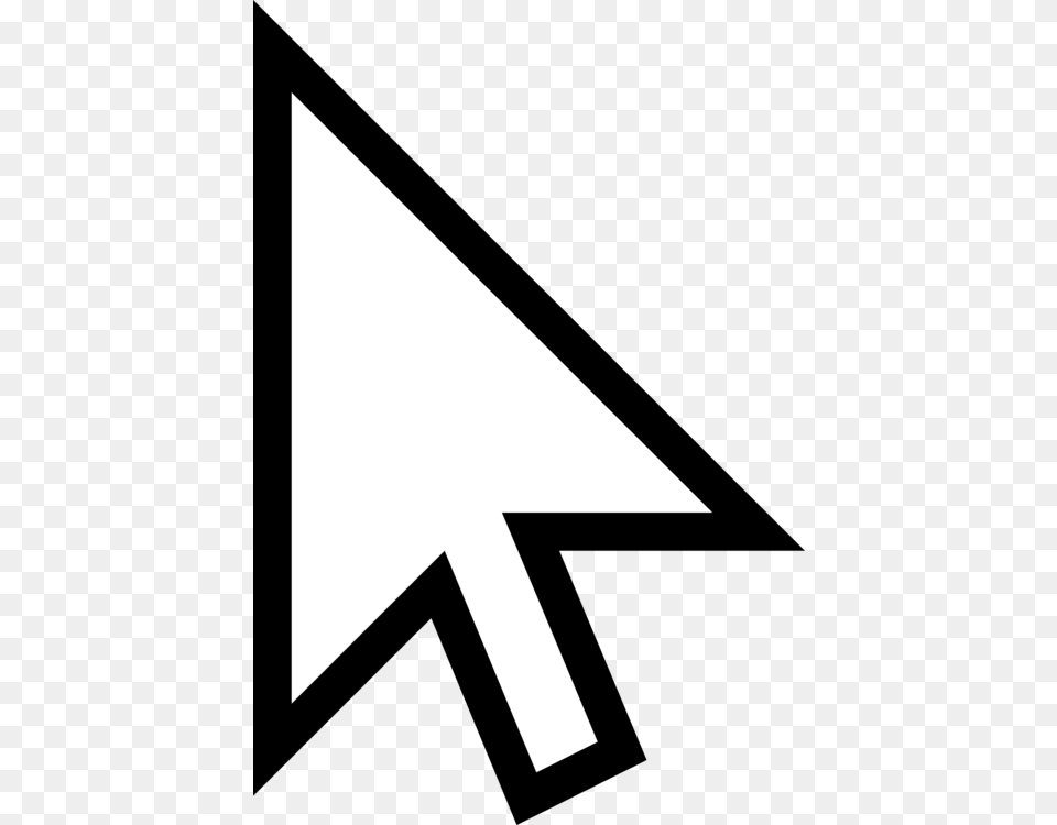 Computer Mouse Pointer Cursor Computer Icons Arrow, Triangle Free Png