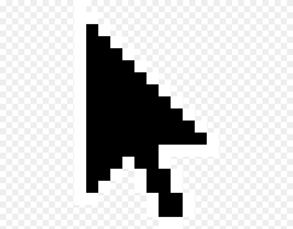 Computer Mouse Pointer Cursor Computer Icons Pixel Art, Triangle, Lighting Png Image