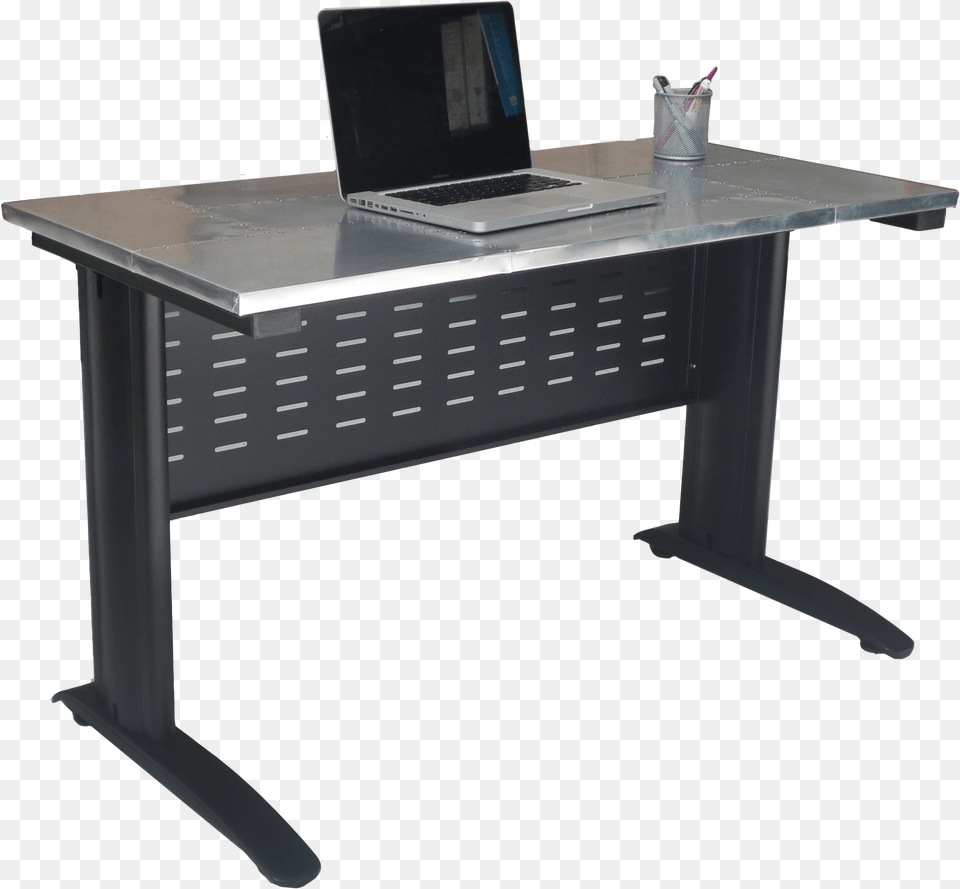 Computer On Desk, Table, Furniture, Electronics, Laptop Png Image