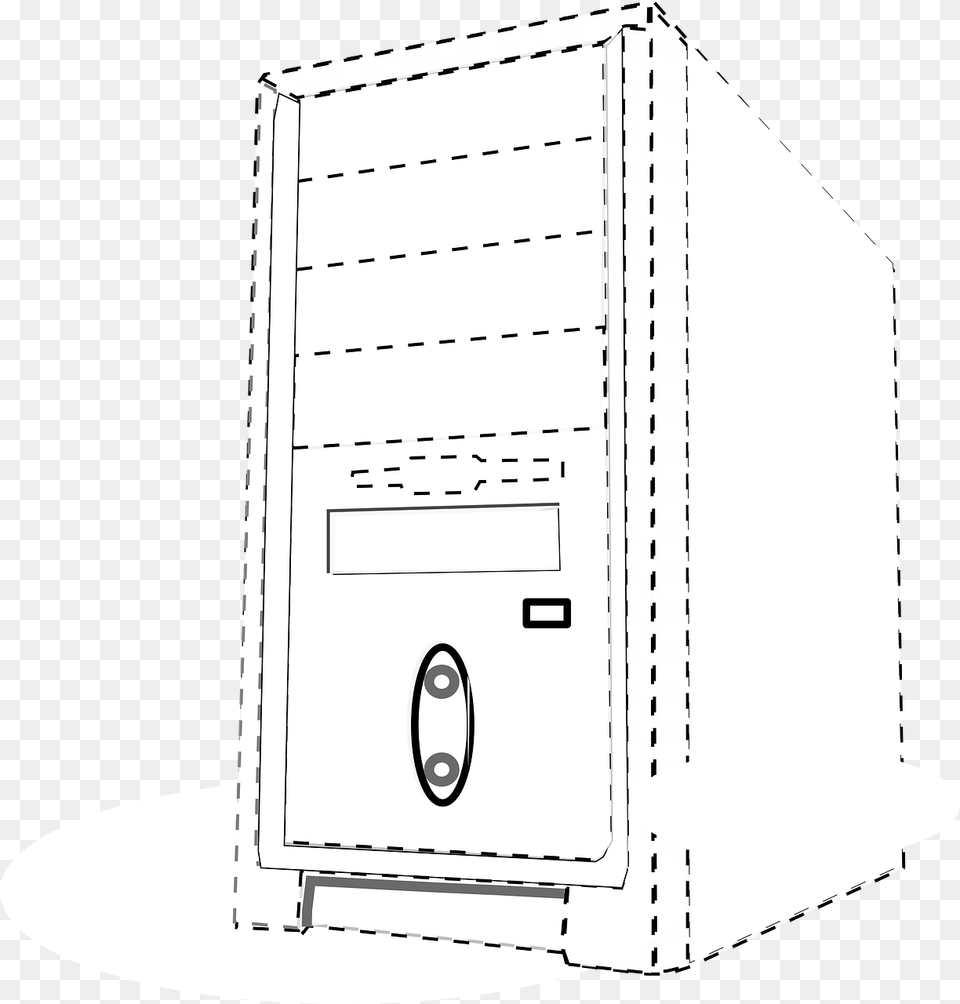 Computer Outline, Electronics, Hardware, Computer Hardware Free Transparent Png