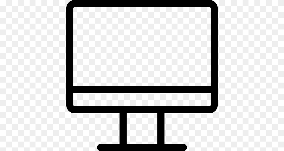 Computer Pc Clipart Black And White, Gray Free Png