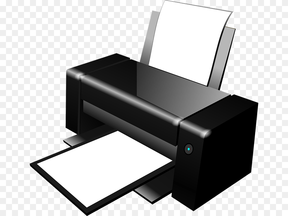 Computer Printer Black And White Transparent Images, Computer Hardware, Electronics, Hardware, Machine Png
