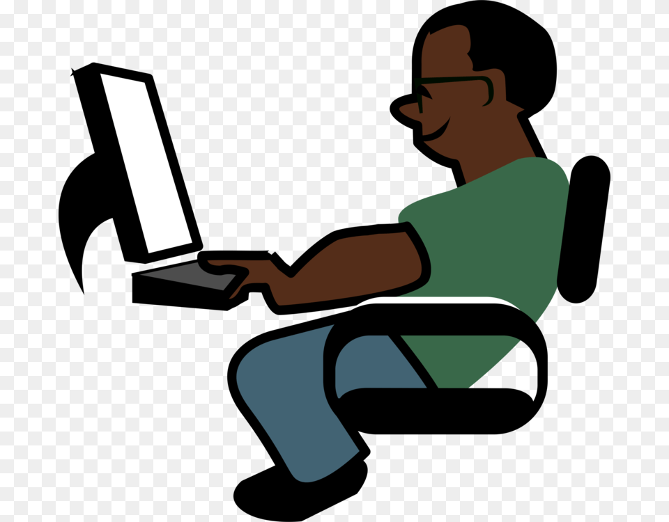 Computer Programmers Clipart, Electronics, Laptop, Pc, Person Png Image