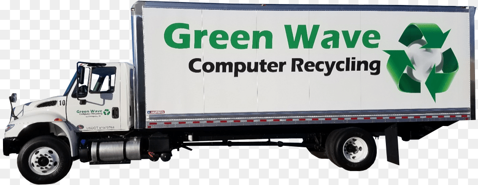Computer Recycling Truck, Advertisement, Moving Van, Transportation, Van Free Transparent Png