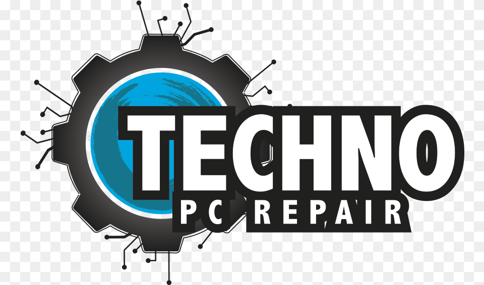 Computer Repair Logo, Bulldozer, Machine, Text Png Image