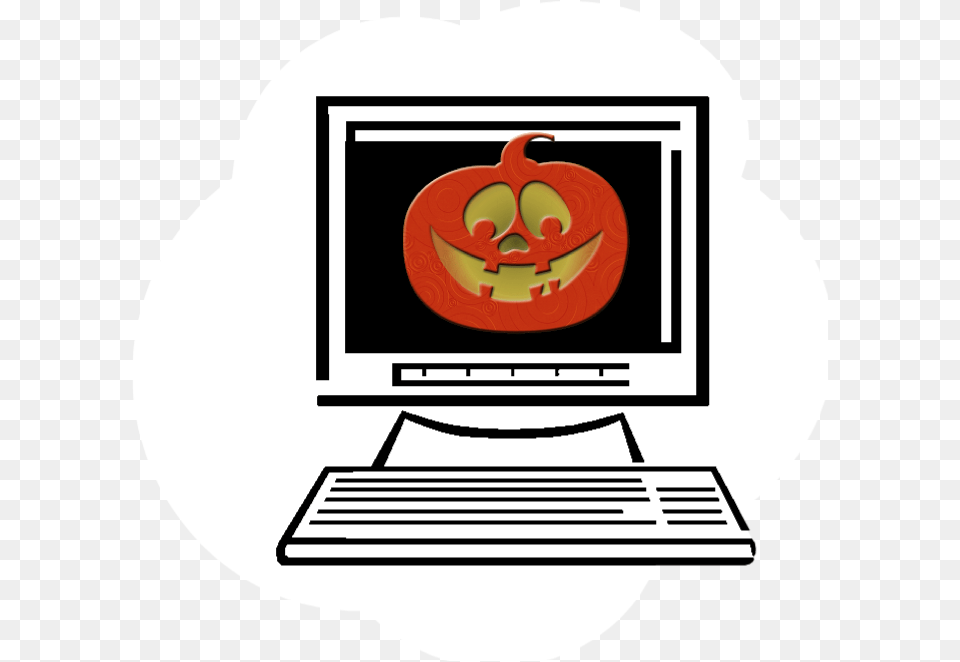 Computer Science Clipart Spooky Computer, Electronics, Pc Png Image