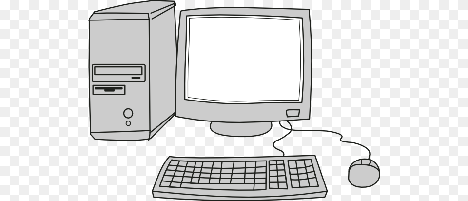 Computer Screen Cartoon, Pc, Electronics, Hardware, Desktop Png Image