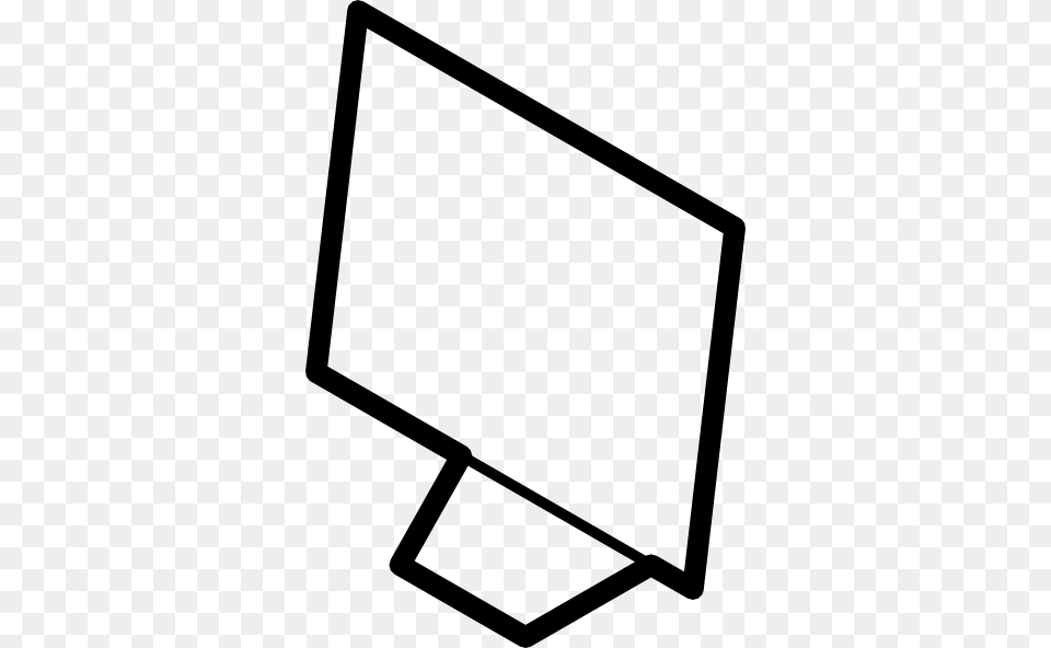 Computer Screen Outline Clip Art, Electronics, Computer Hardware, Hardware, Monitor Free Png