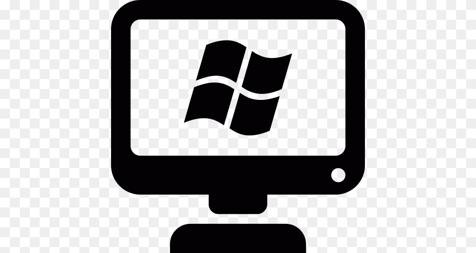 Computer Screen With Windows Logo Icon, Computer Hardware, Electronics, Hardware, Monitor Png