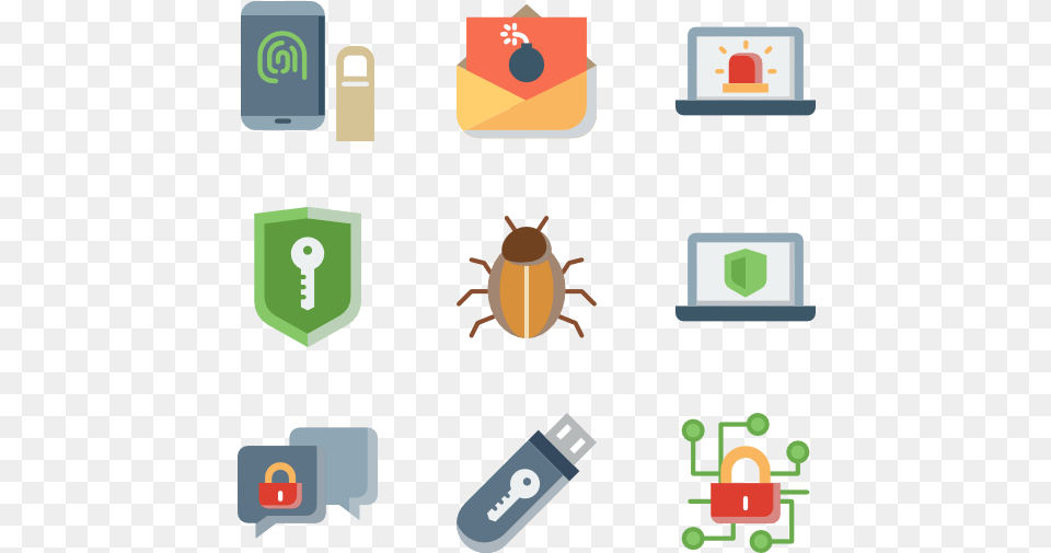 Computer Security Collection Internet Security Vector, Animal, Insect, Invertebrate Free Transparent Png