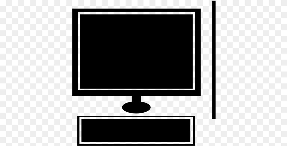 Computer Set Computer Monitor, Gray Free Transparent Png
