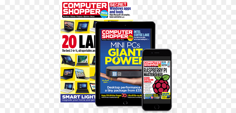 Computer Shopper Magazine Computer Shopper, Publication, Electronics, Phone, Mobile Phone Free Transparent Png