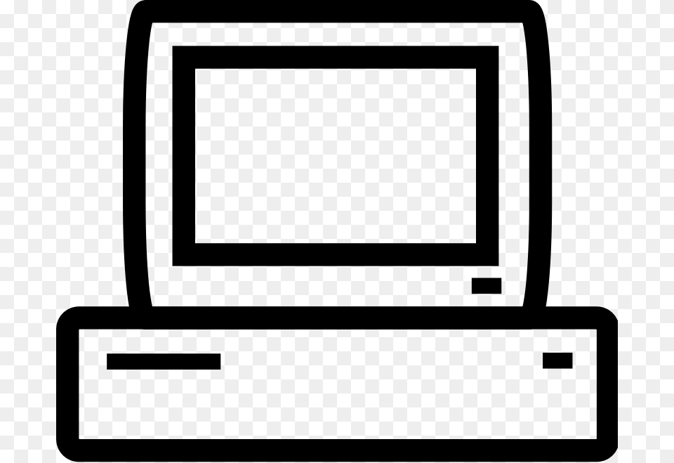 Computer Simple, Gray Free Transparent Png