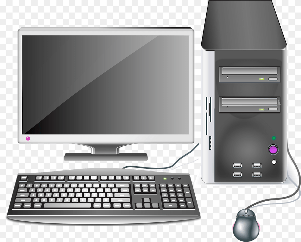 Computer Station Clipart, Pc, Electronics, Hardware, Computer Keyboard Free Png