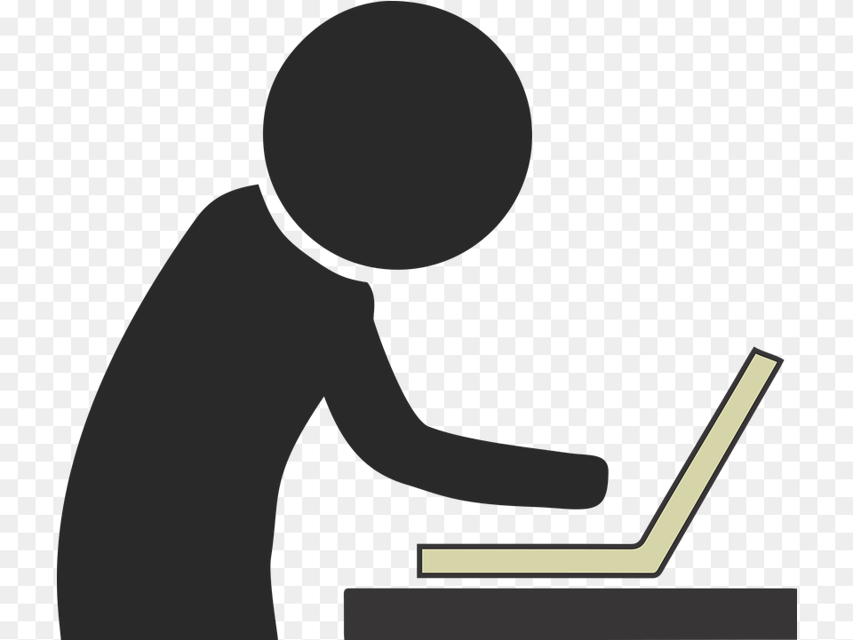 Computer Stick Person Office Business Werken, Leisure Activities, Music, Musical Instrument, Musician Free Png