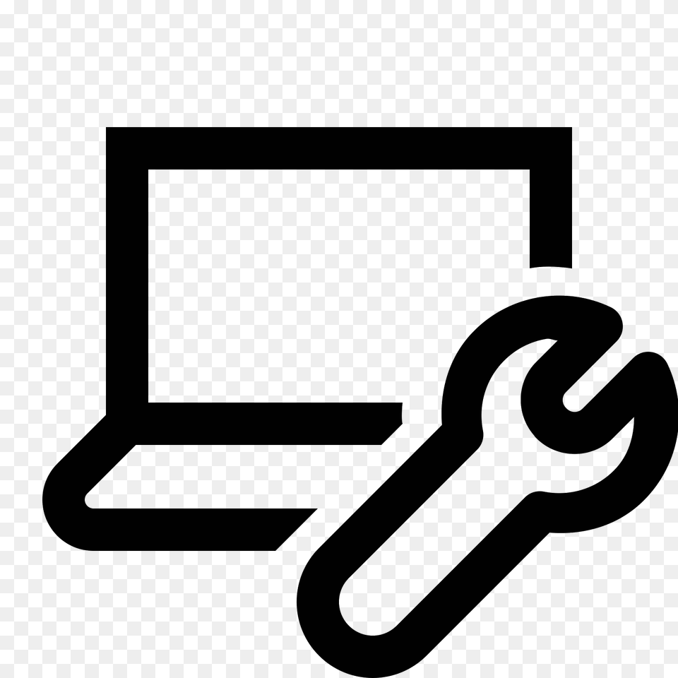 Computer Support Icon, Gray Free Png