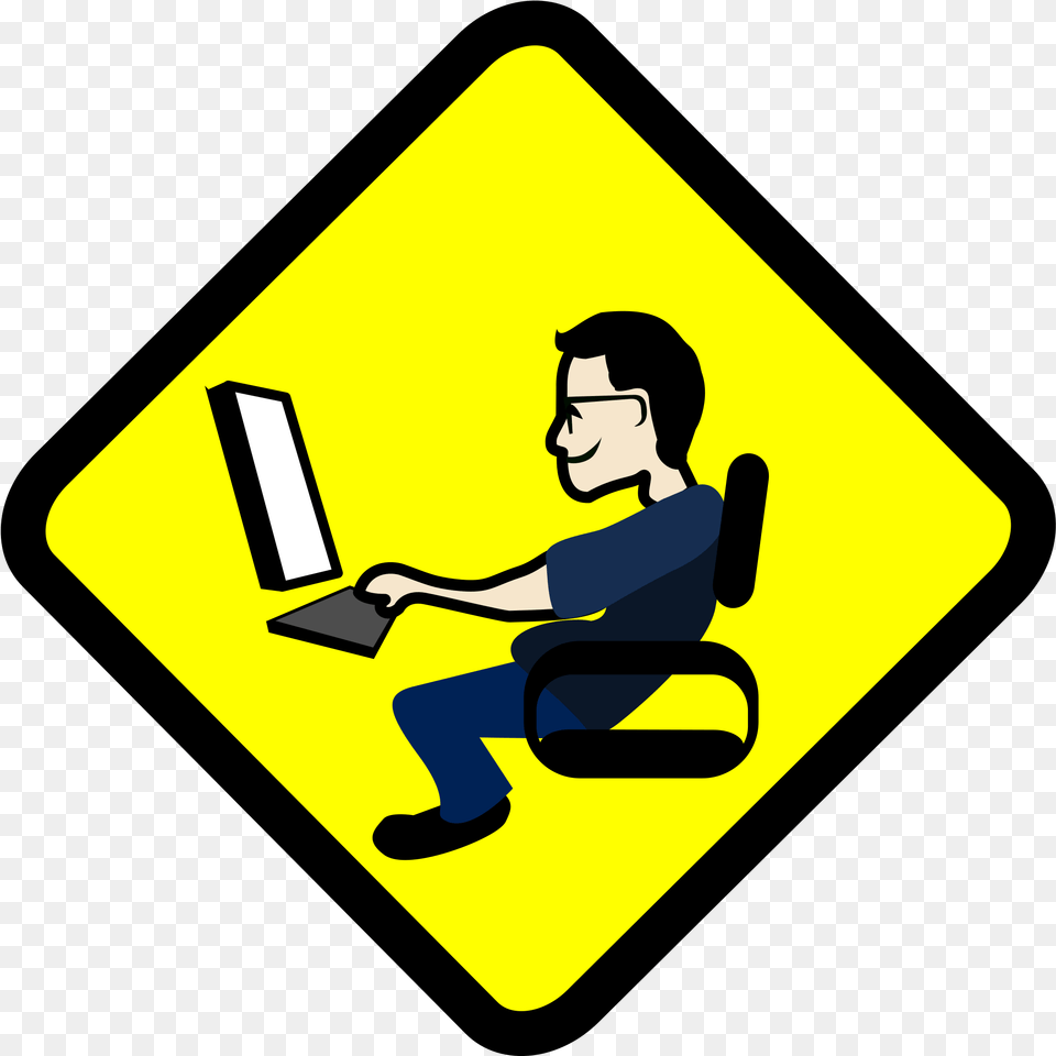 Computer User Warning Sign Clip Arts Computer Related, Symbol, Person, Face, Head Free Transparent Png