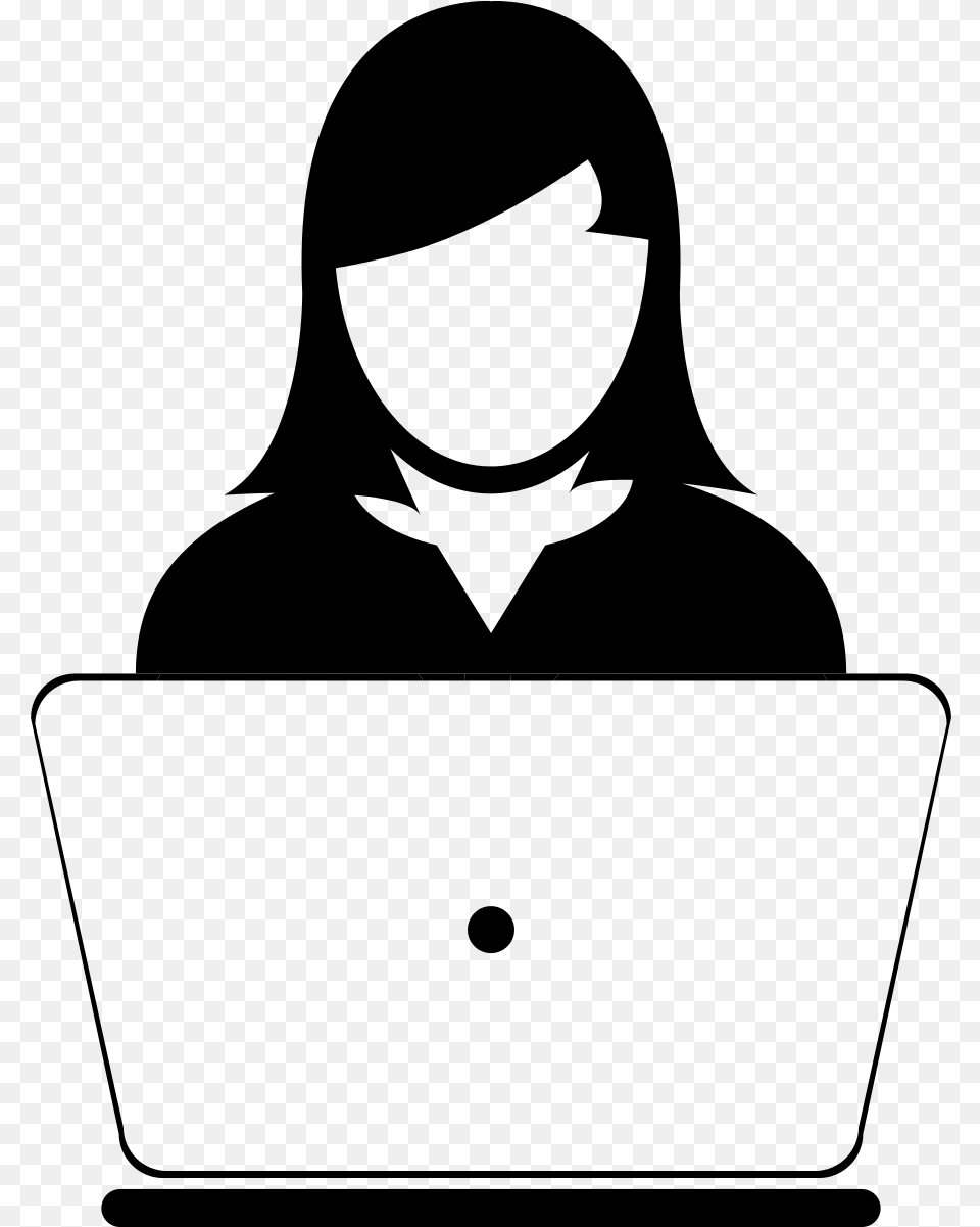 Computer Users Clipart Female User Icon, Gray Free Png Download