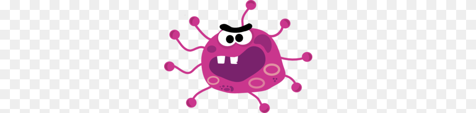 Computer Virus Character Clip Art, Purple Png