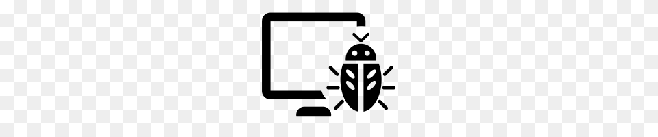Computer Virus Icons Noun Project, Gray Png