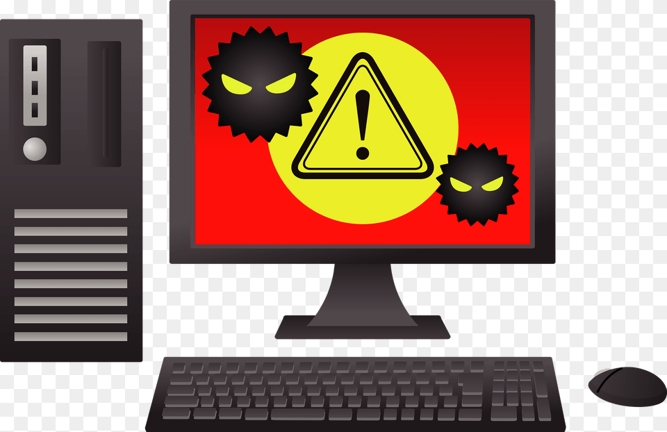 Computer Virus Pc Clipart, Electronics, Computer Hardware, Computer Keyboard, Hardware Free Png Download