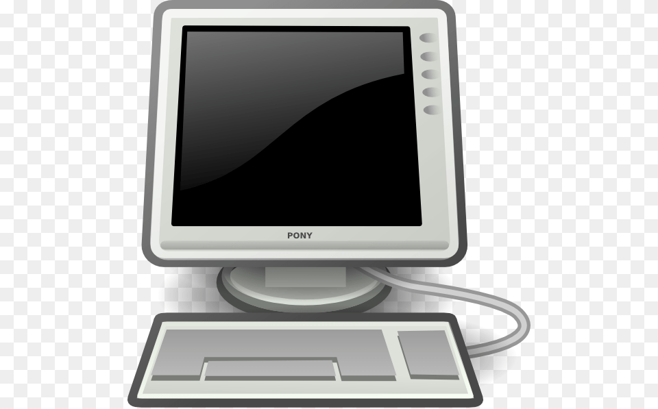Computer With Black Screen Clipart For Web, Electronics, Pc, Computer Hardware, Hardware Png