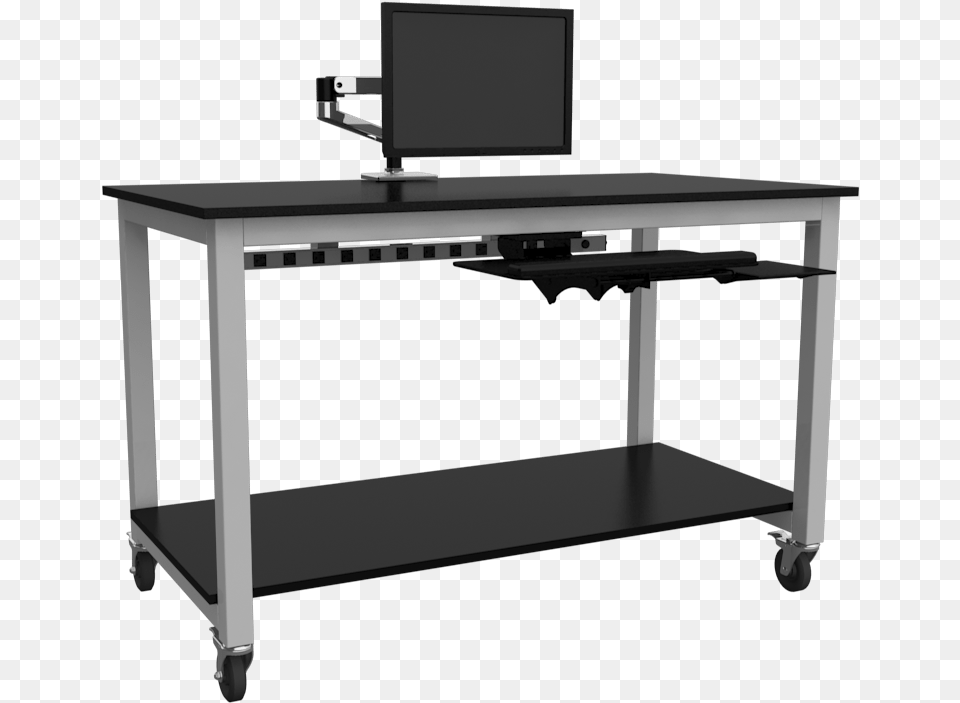 Computer Workstation Mini Computer Desk, Furniture, Table, Electronics Png Image