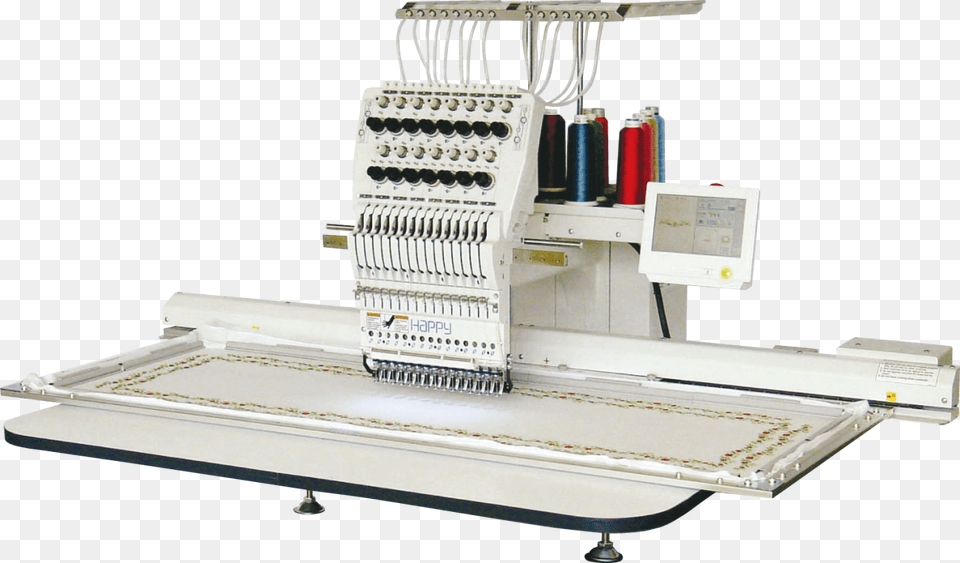 Computerized Single Head Embroidery Machine, Furniture, Table, Computer Hardware, Electronics Png Image