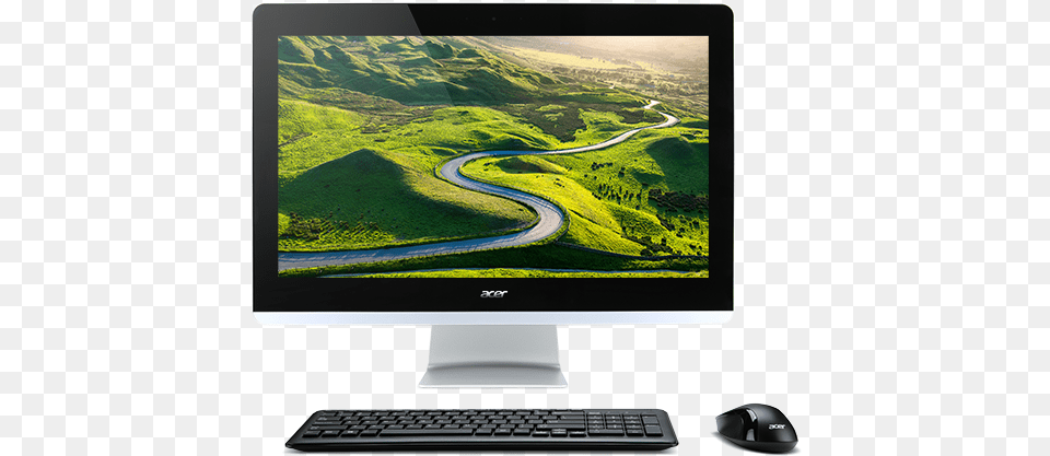 Computers Desktops Acer Aspire Z20, Computer, Pc, Electronics, Monitor Png Image