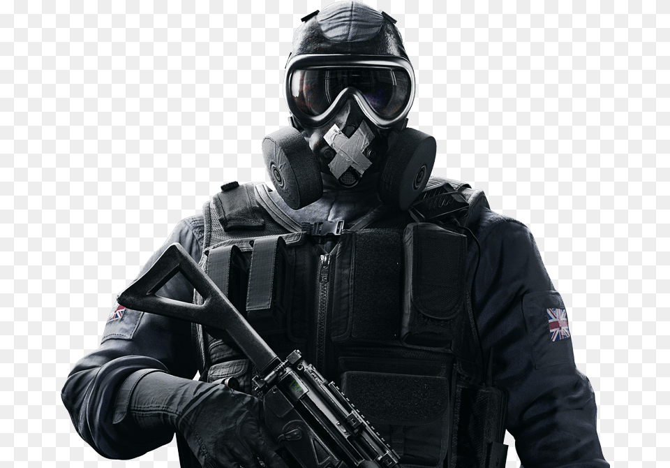 Comradery And Teabagging In Rainbow Six Siege Mute Rainbow Six Siege, Adult, Person, Man, Male Free Transparent Png