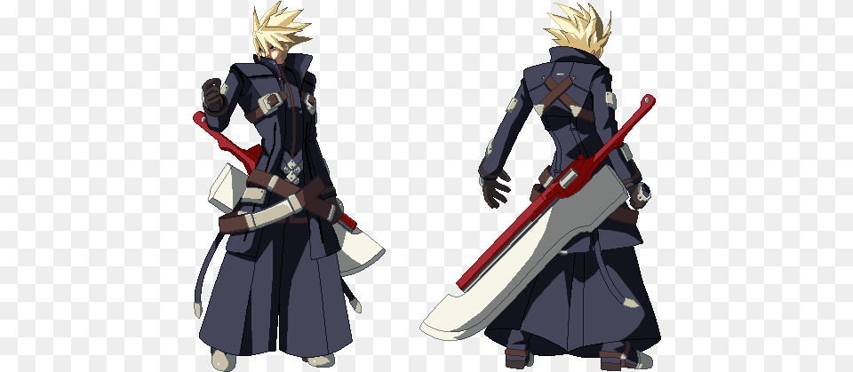 Comunidade Steam Ragna The Bloodedge Cloud Strife Ragna The Bloodedge Vs Cloud Strife, Adult, Book, Comics, Female Free Png Download