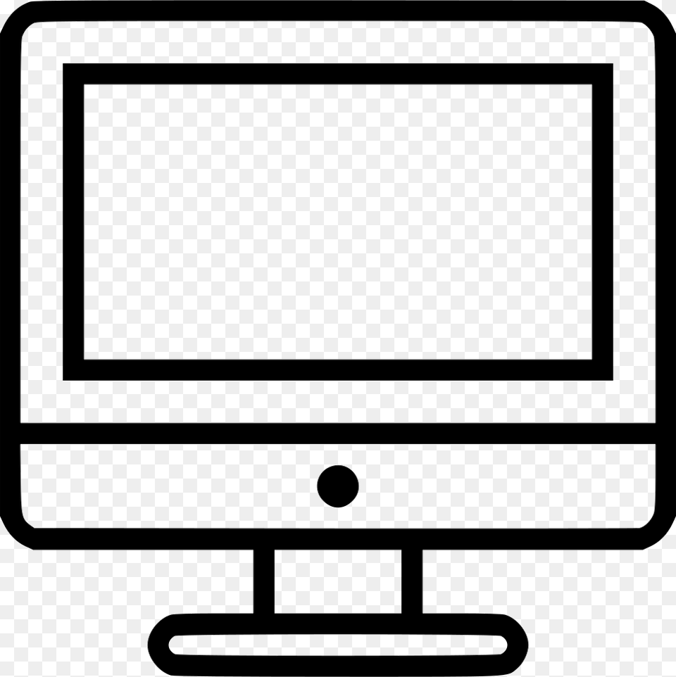 Comupter Desktop Mac Monitor Imac Display Screen Svg Icon Free, Computer, Electronics, Pc, Computer Hardware Png