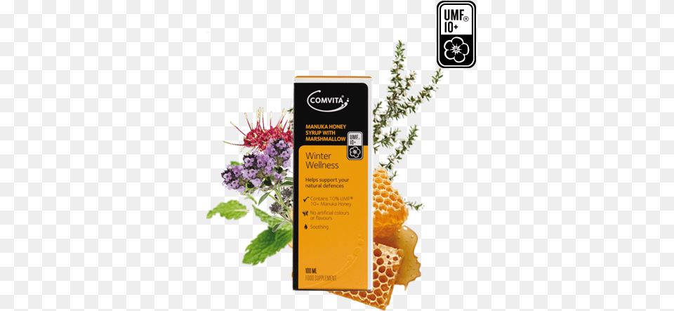 Comvita Manuka Honey Syrup Mullein 100ml, Food, Herbal, Herbs, Plant Png