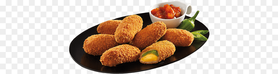 Con Cheddar, Food, Fried Chicken, Nuggets, Dining Table Free Png Download