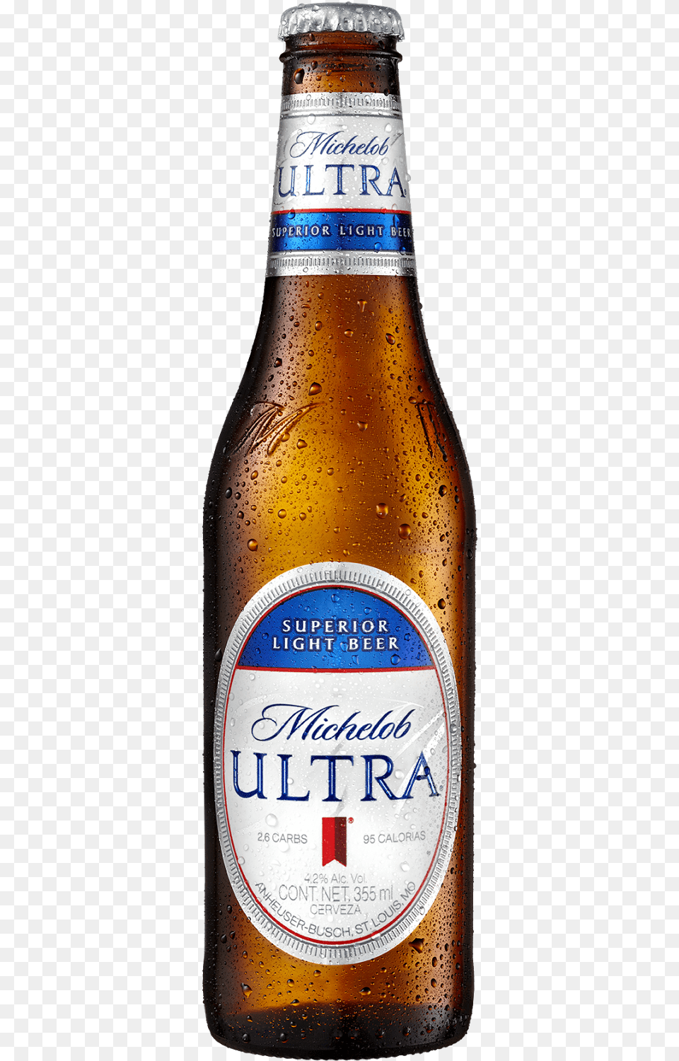 Con Slo 95 Caloras Y Michelob Ultra, Alcohol, Beer, Beer Bottle, Beverage Free Png Download