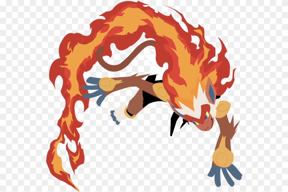 Con Sus De Fuego Hace Que Cada Una De Sus Batallas Infernape Official Art, Fire, Flame, Person, Face Png