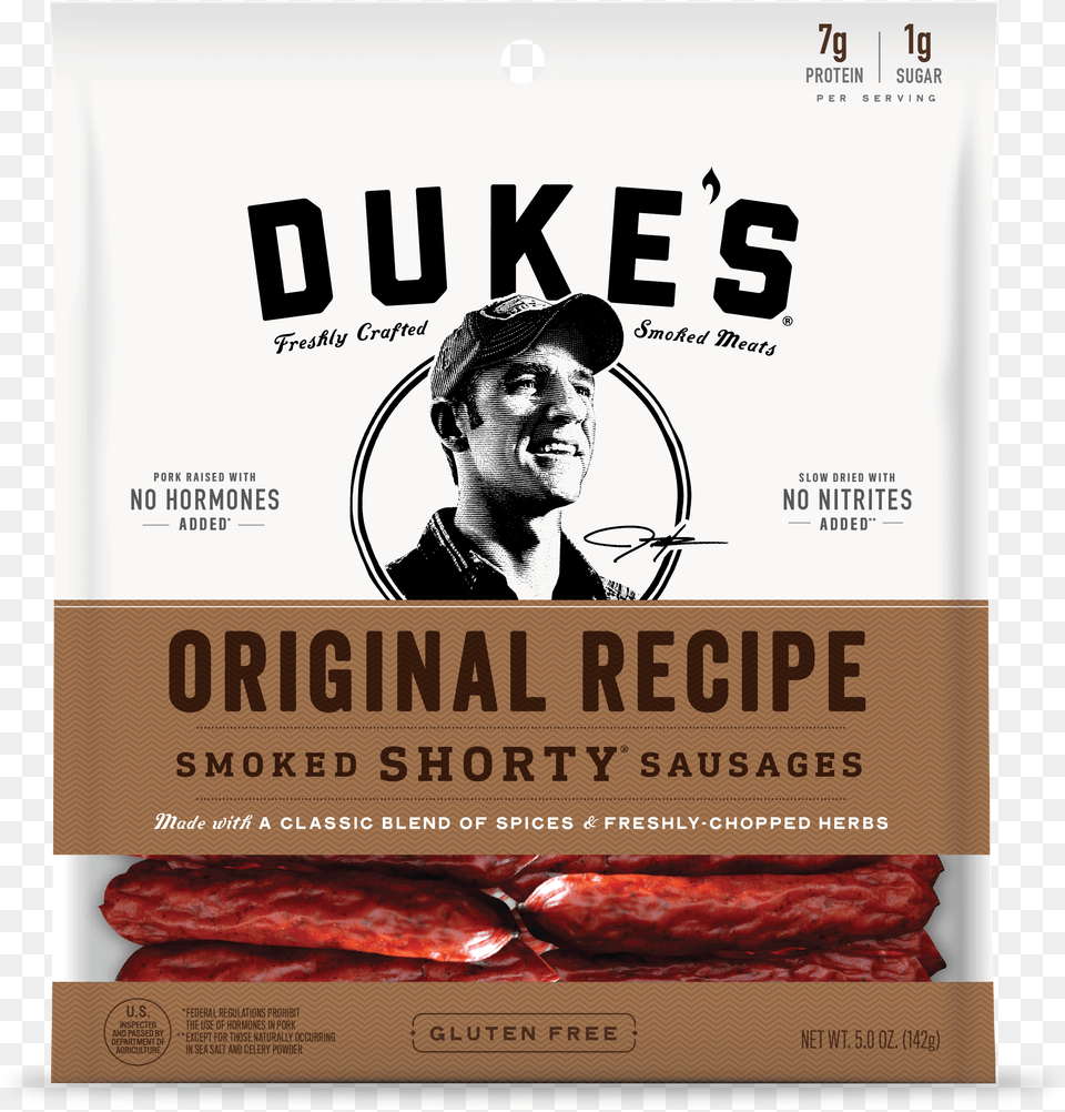 Conagra Has Agreed To Acquire The Maker Of Duke39s Meat Dukes Shorty Sausages, Advertisement, Poster, Adult, Person Free Png Download