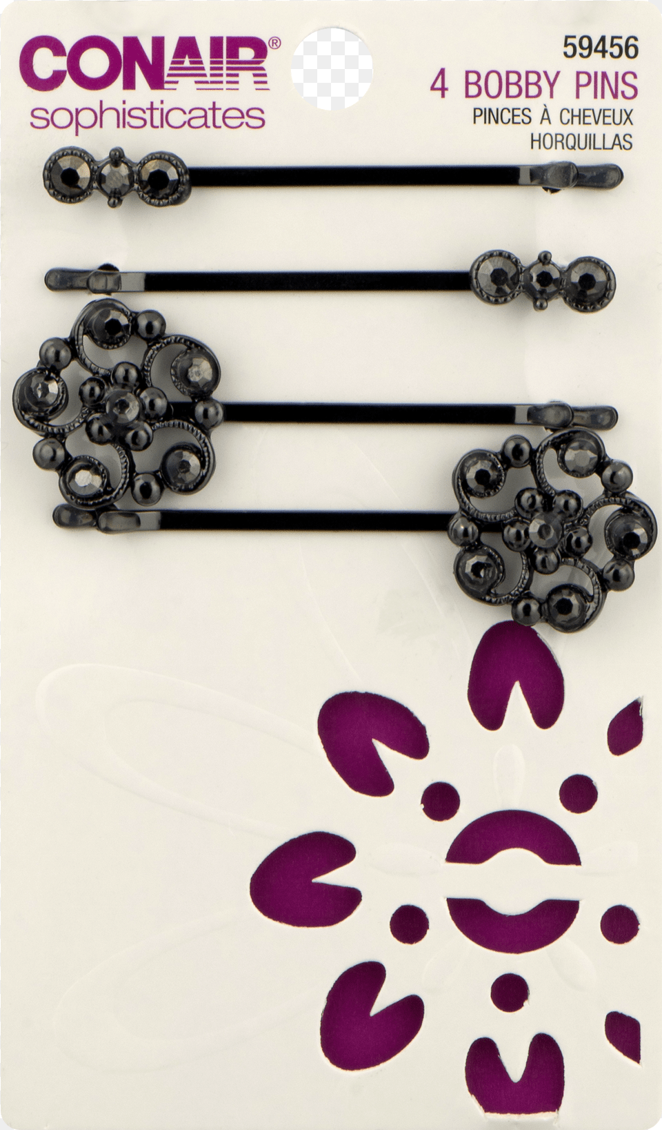 Conair Sophisticates Bobby Pins 4 Pins, Accessories, Hair Slide, Jewelry, Necklace Png