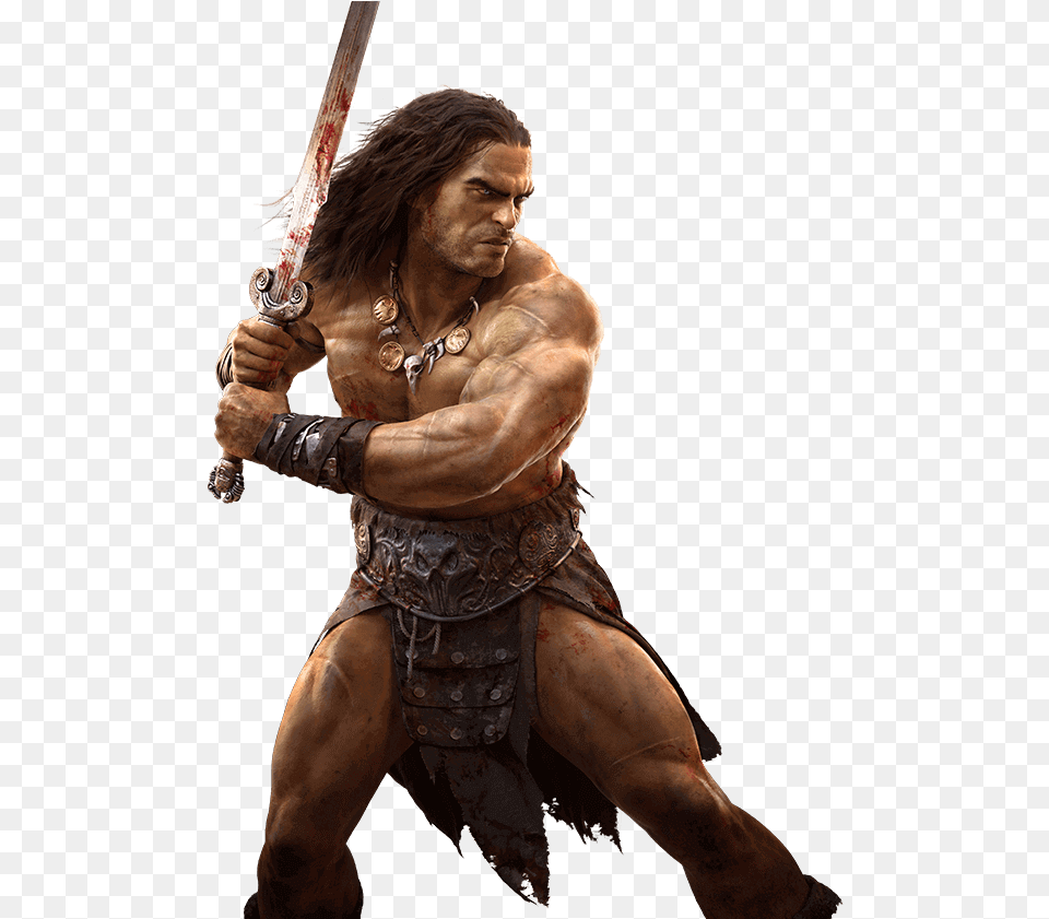 Conan Exiles Conan The Barbarian, Weapon, Sword, Bronze, Adult Free Png Download