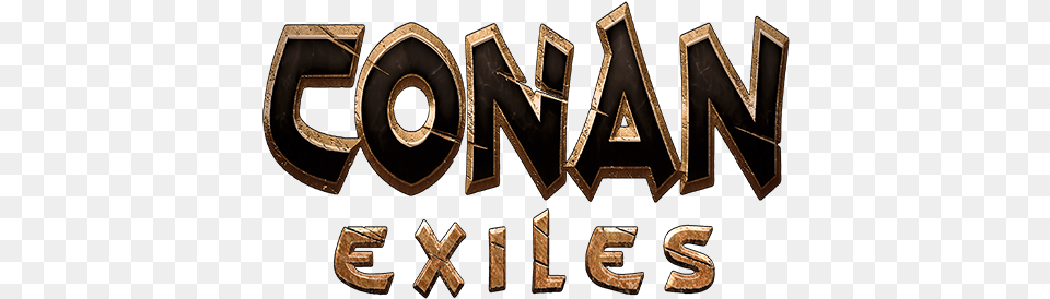 Conan Exiles Pc System Requirements Conan Exiles Logo, Bronze, Text, Cross, Symbol Png Image