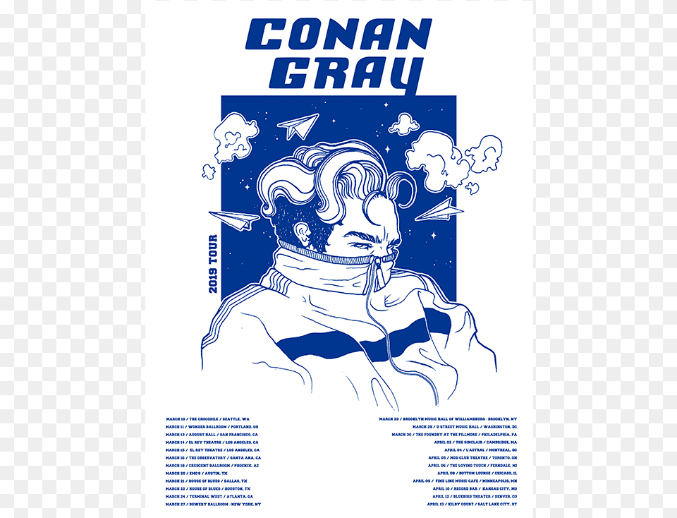 Conan Gray Europe Tour, Advertisement, Poster, Baby, Person Free Png
