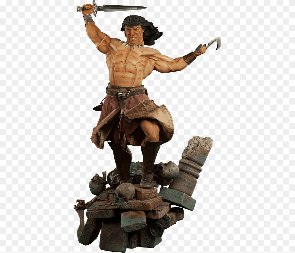 Conan Premium Format Figure Conan The Barbarian Conan Premium Format Statue Rage Of The Undying, Adult, Male, Man, Person Png Image