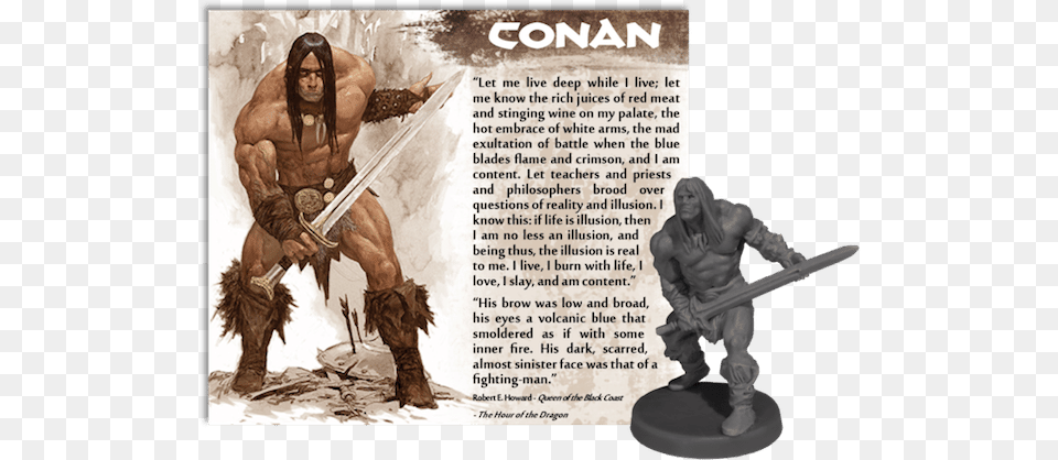 Conan The Barbarian Board Game Surfaces Conan The Barbarian Miniature Game, Person, Adult, Male, Man Free Png