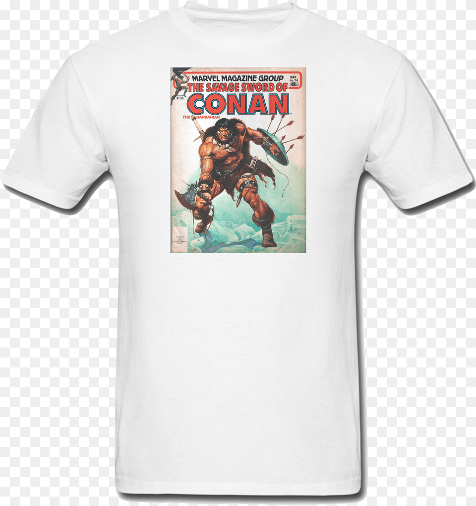 Conan The Barbarian Rick And Morty Naruto Shirt, T-shirt, Clothing, Book, Publication Free Png Download