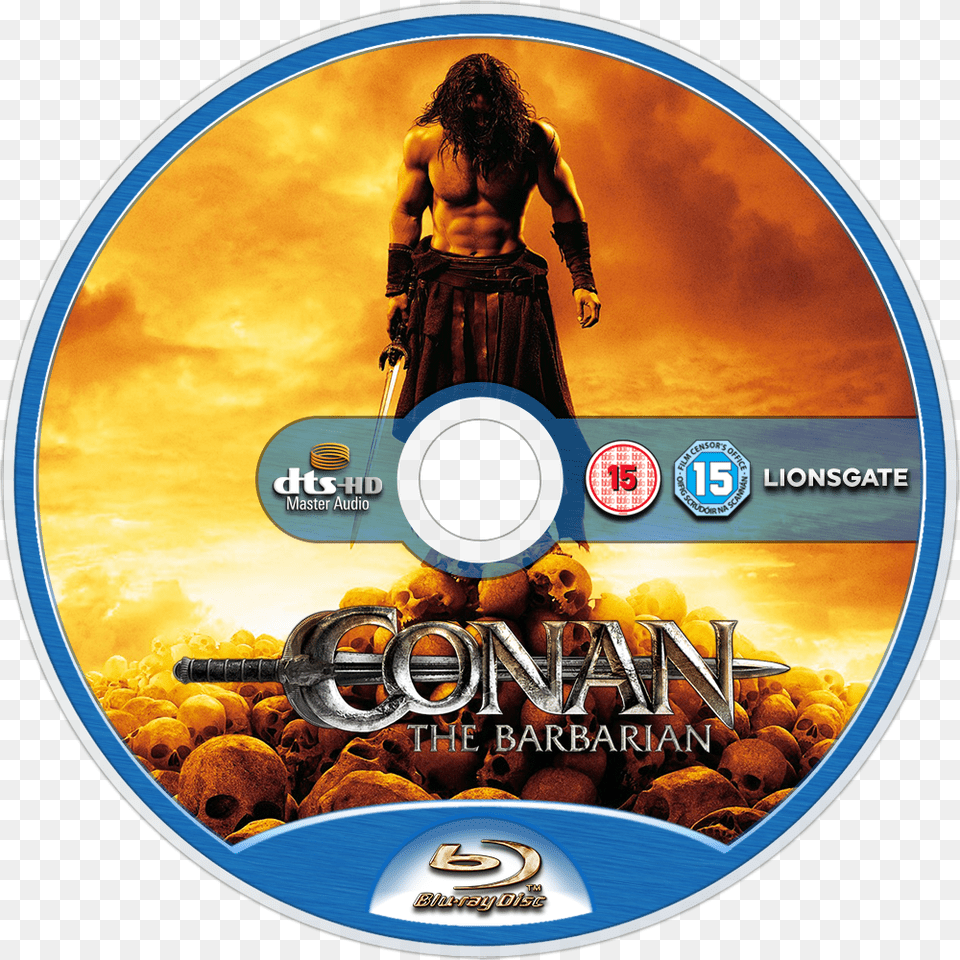 Conan The Barbarian Skulls, Disk, Dvd, Adult, Male Png