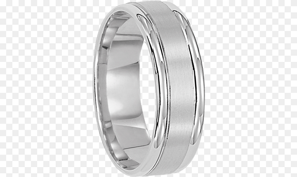 Concave Palladium Wedding Band, Platinum, Silver, Accessories, Jewelry Free Png Download